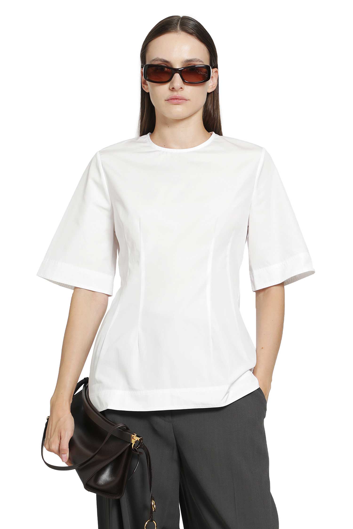 Sculptural Cotton Top