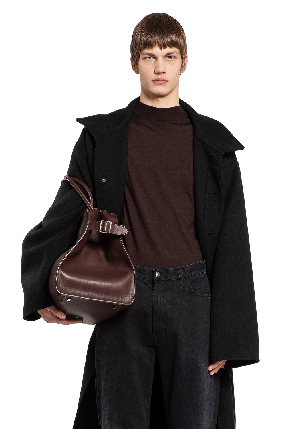 THE ROW MAN BROWN KNITWEAR