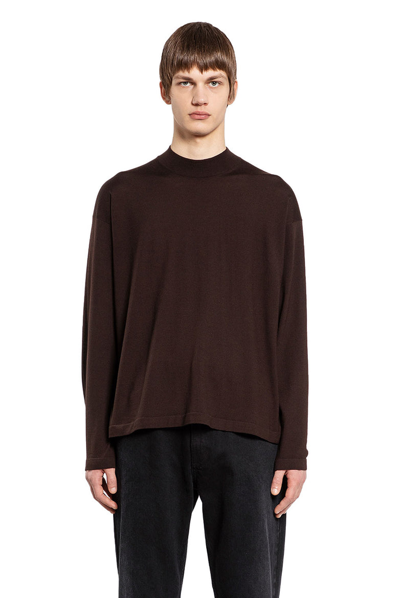 THE ROW MAN BROWN KNITWEAR