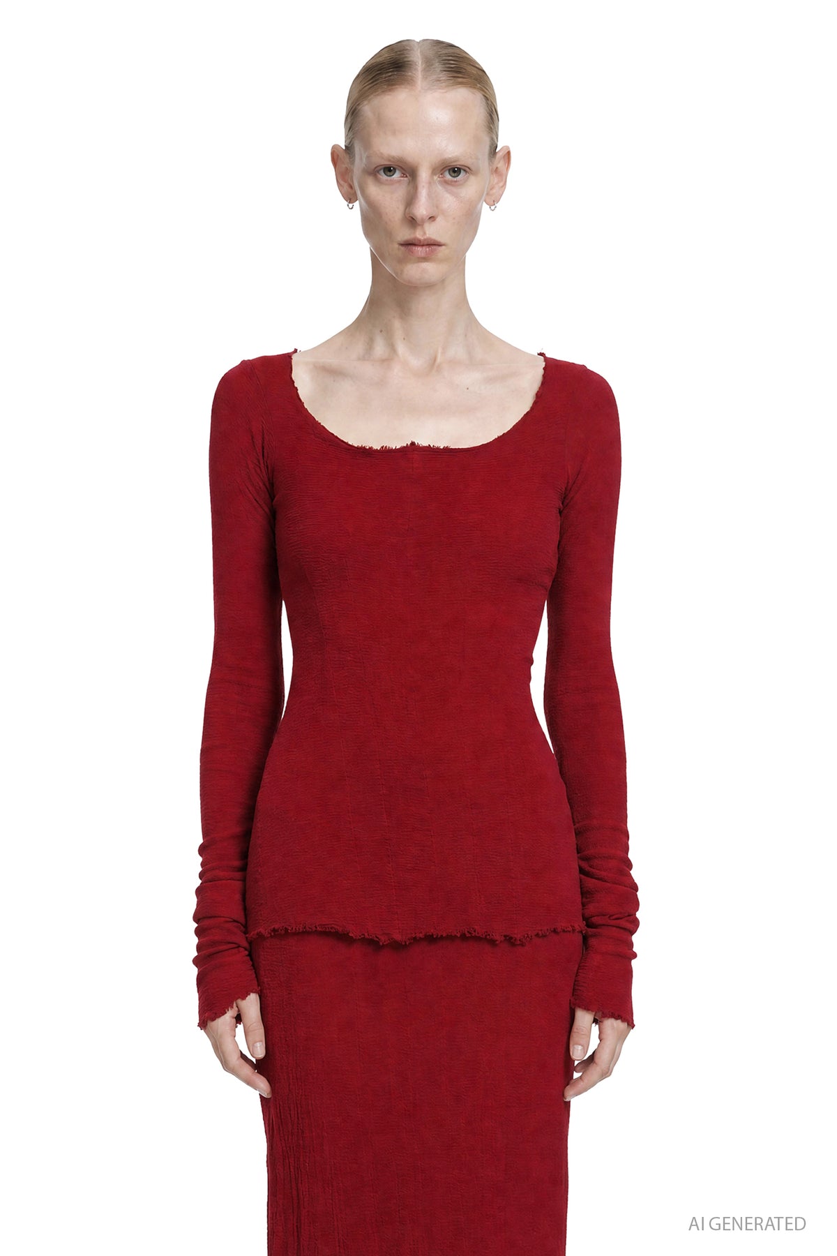 Stretch Long Sleeve Corset Top