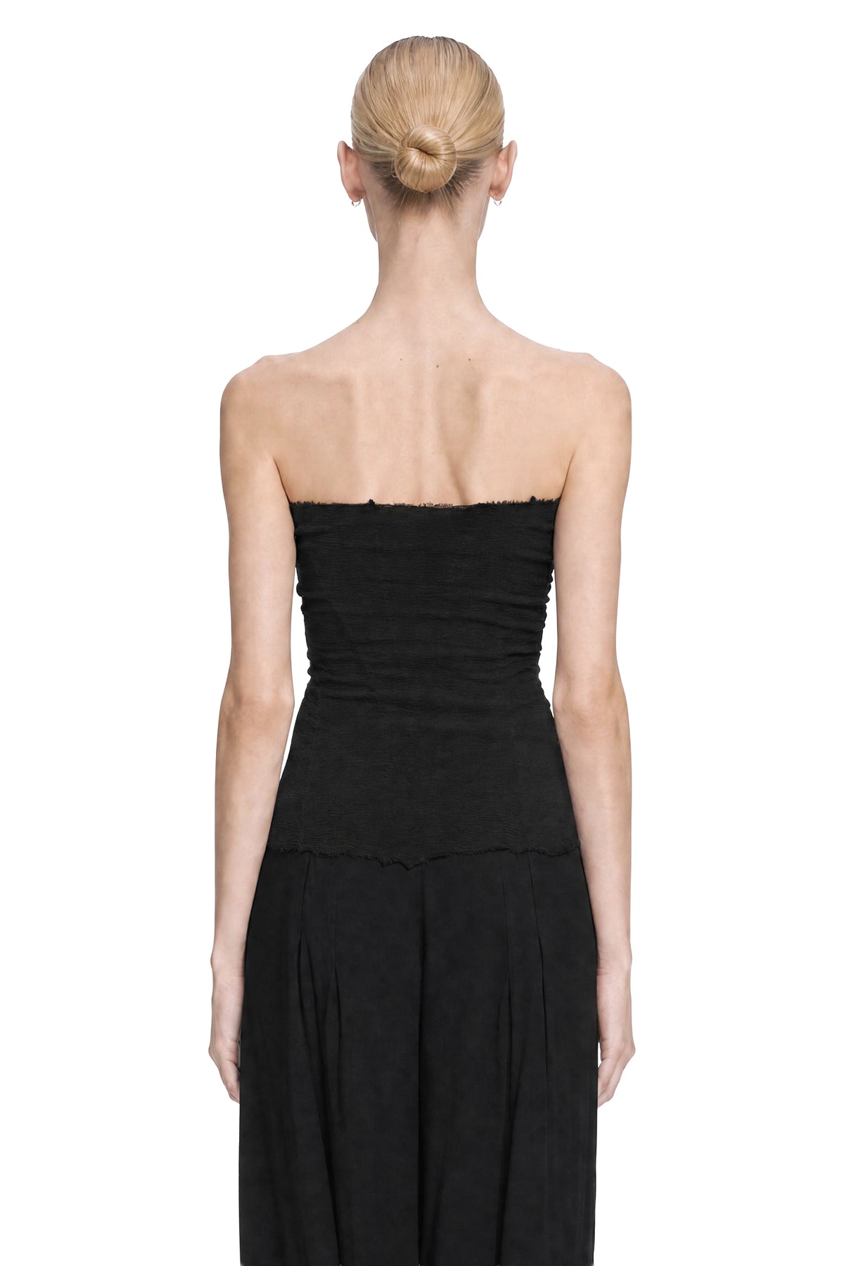 MARC LE BIHAN Stretch Nylon Silk Bustier Top woman