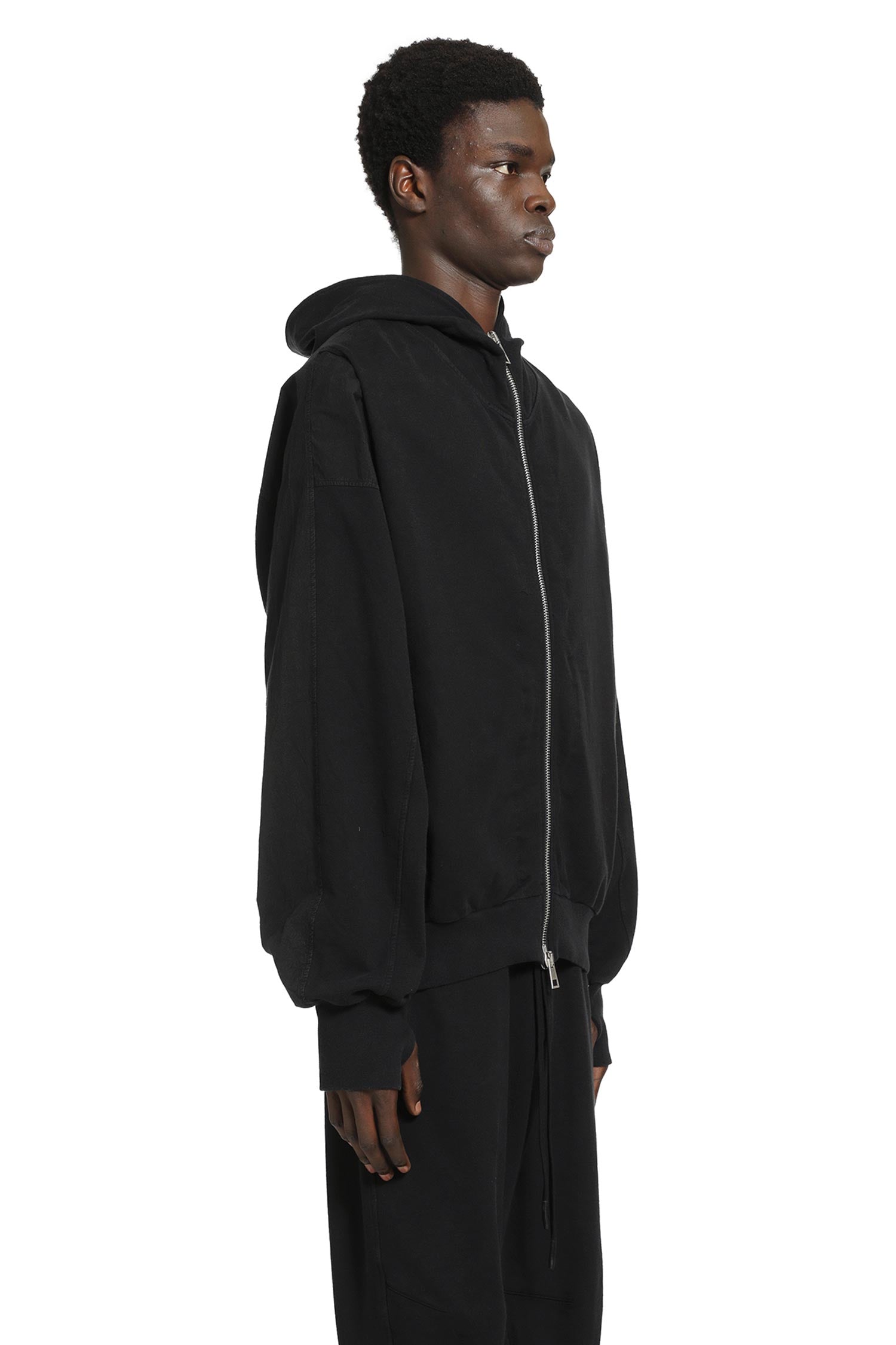 Zip-Up Hoodie with Hand gaiters