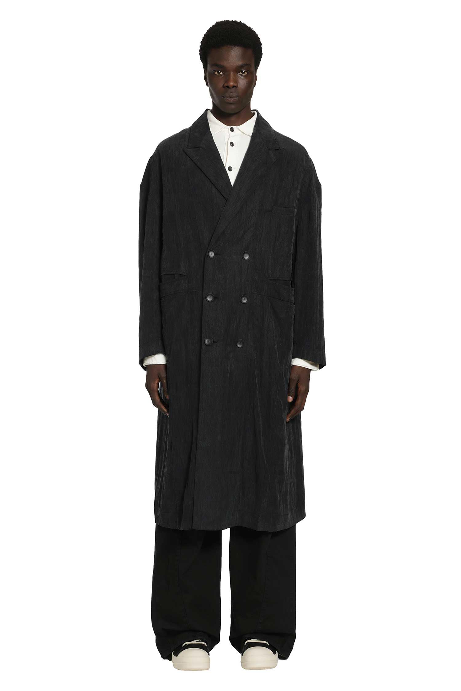ANDREA YA AQOV Lyocell Nylon Trench Coat man