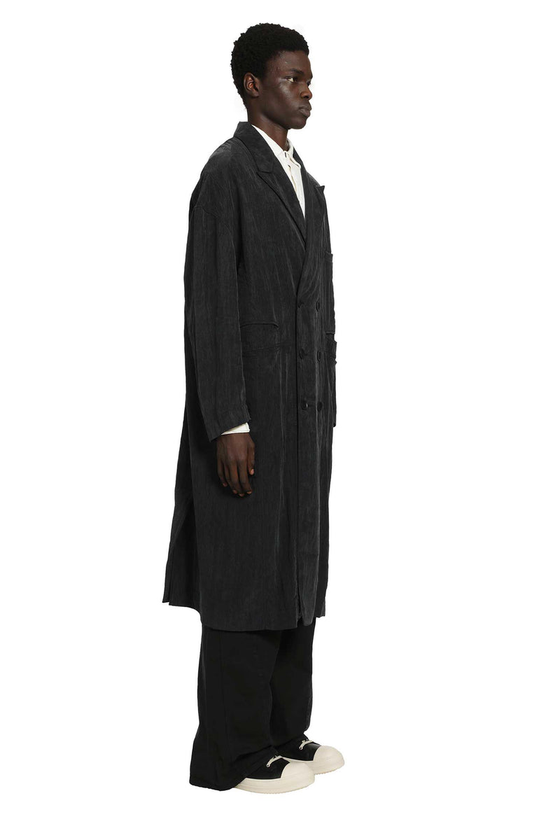 
              ANDREA YA AQOV Lyocell Nylon Trench Coat man
            