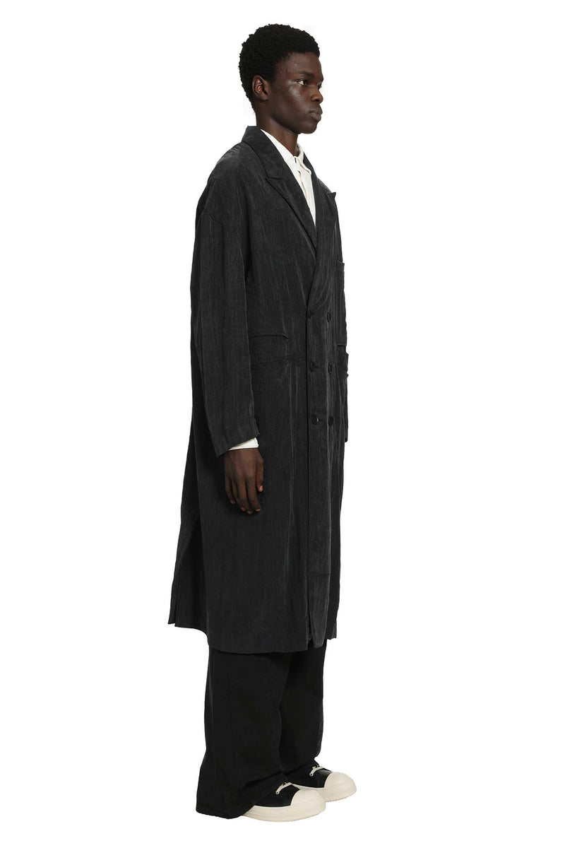 ANDREA YA AQOV Lyocell Nylon Trench Coat man