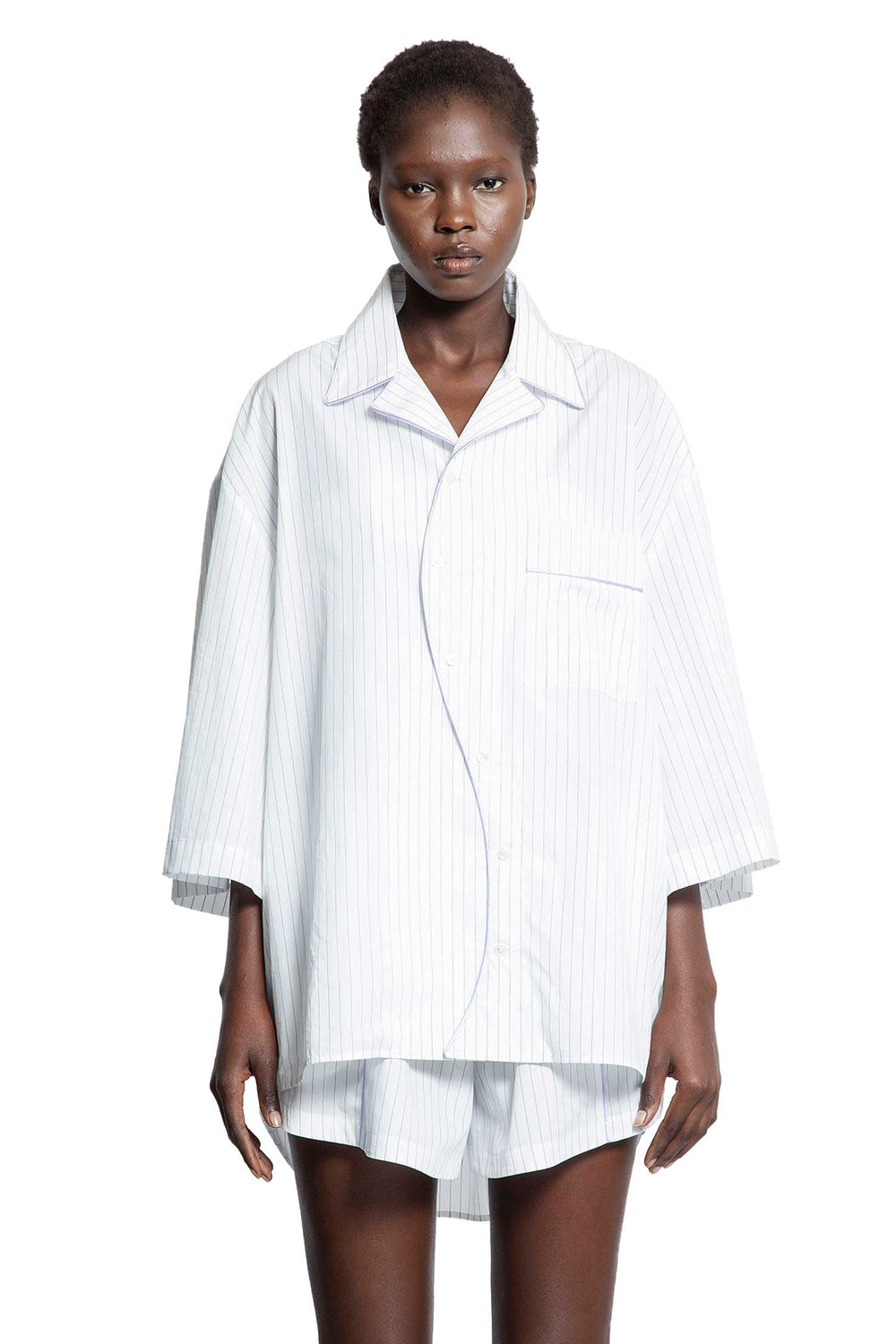 SSHEENA Baseball Stripped Shirt woman