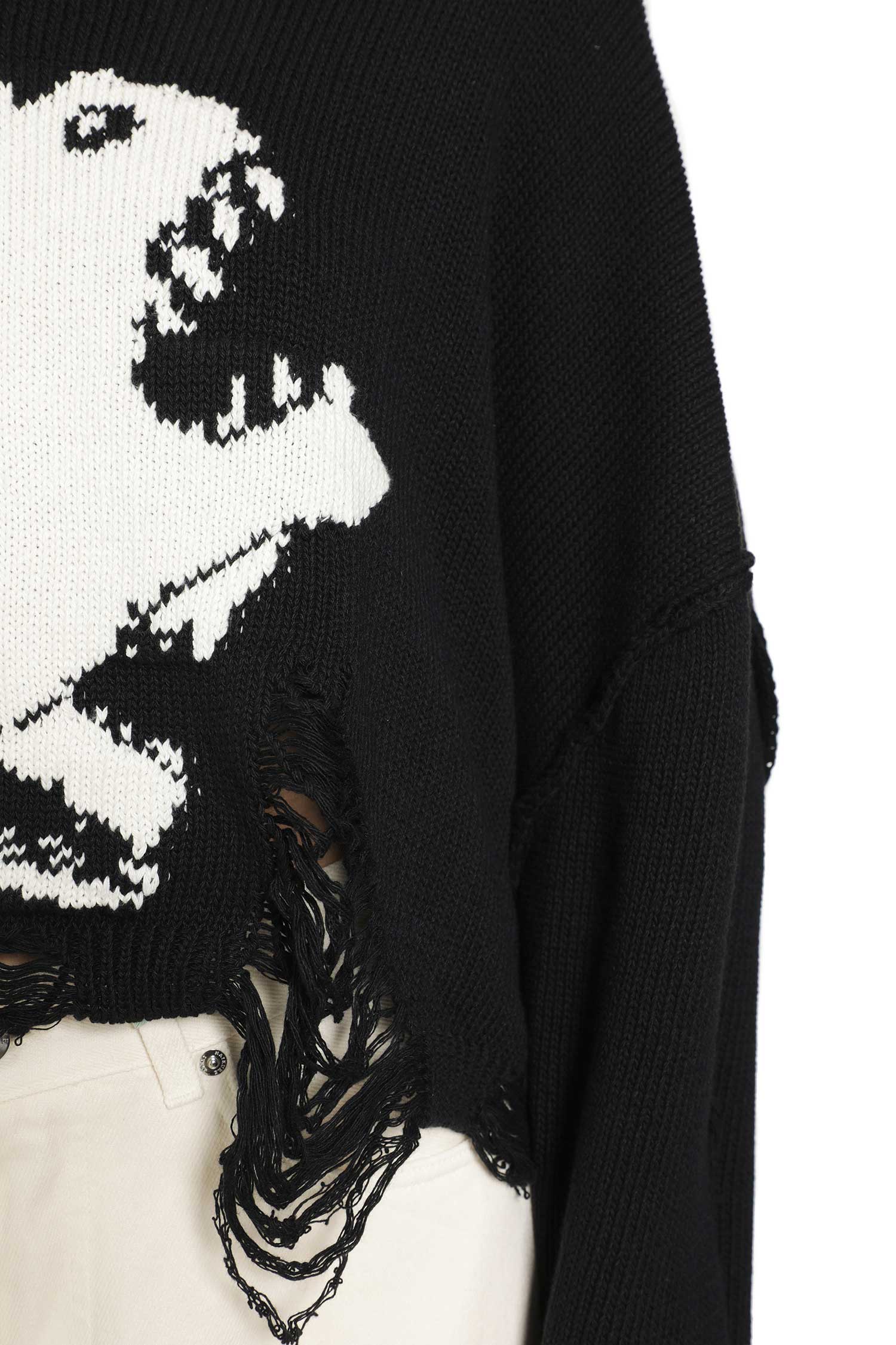 SSHEENA Jacquard Intarsia Cropped Sweater woman
