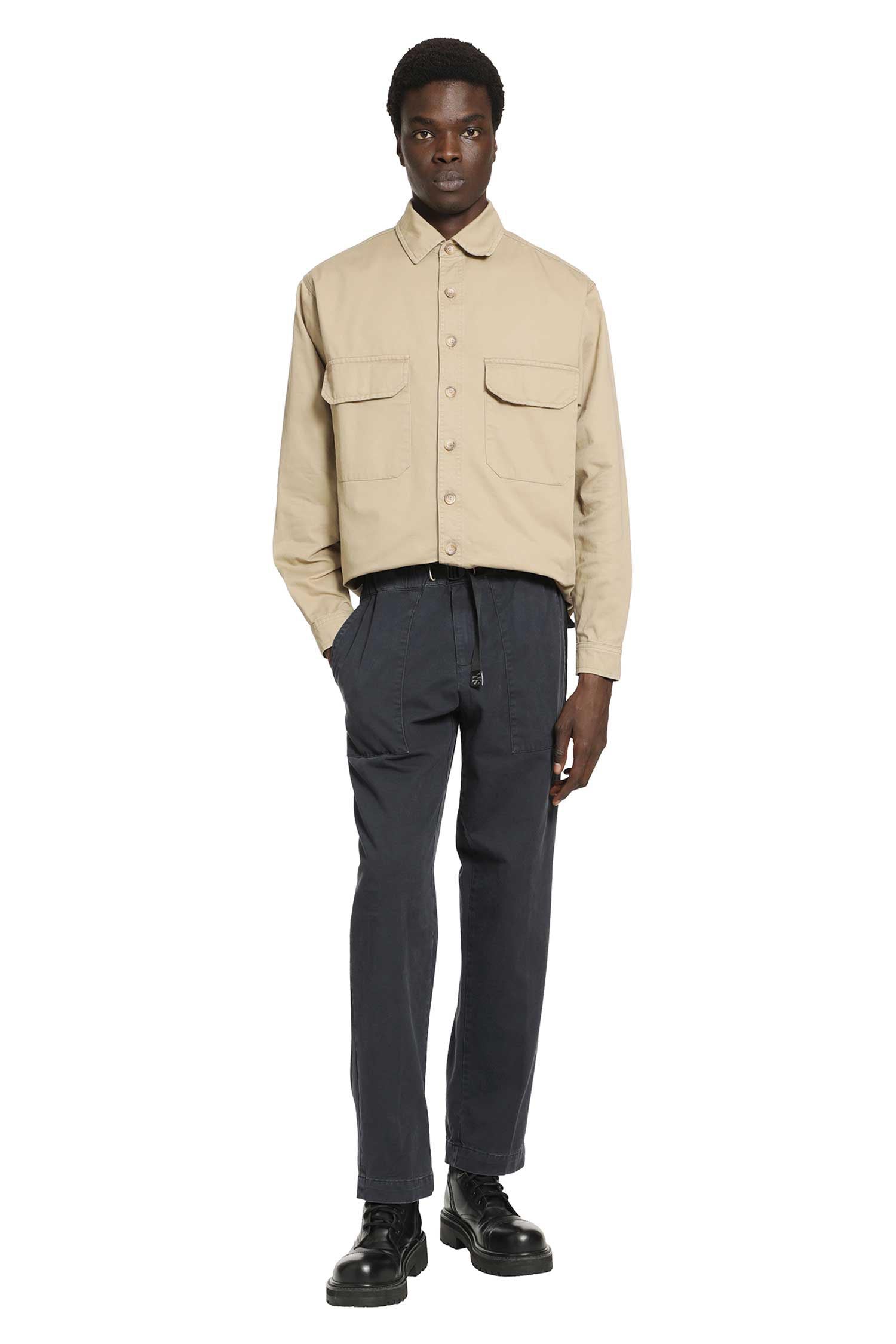 Belted Cotton Trousers