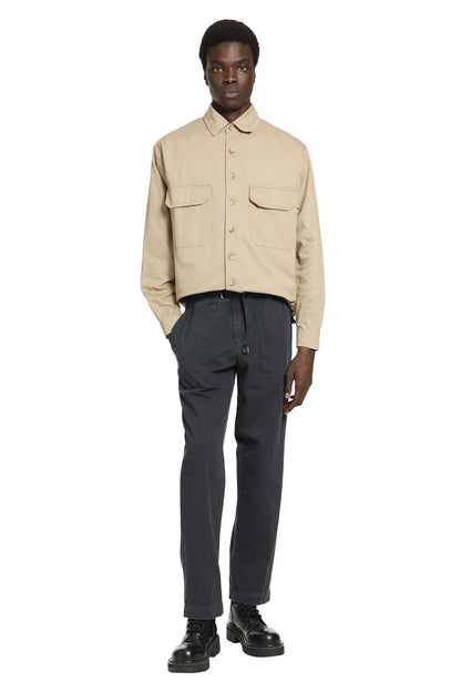 Belted Cotton Trousers