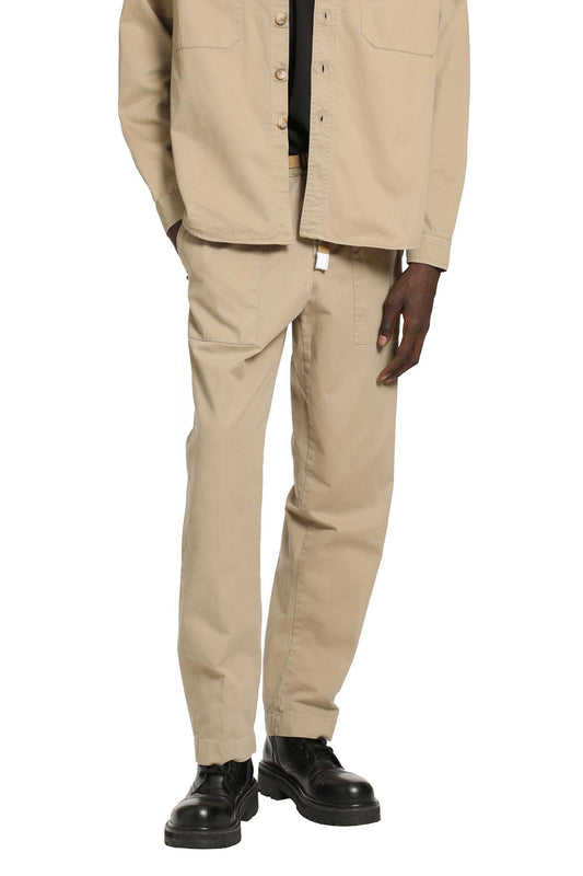 Belted Chinos in Cotton