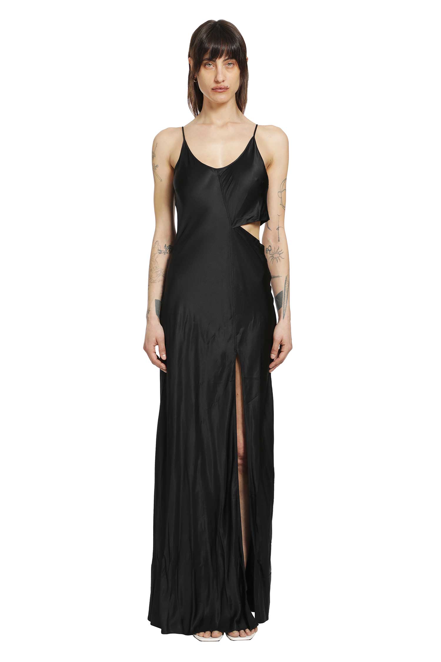 ANDREA YA AQOV Cut-Out Dress in Satin woman