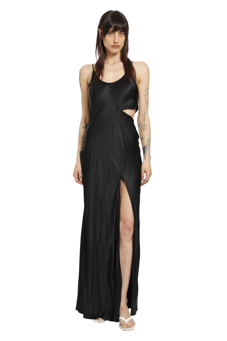 ANDREA YA AQOV Cut-Out Dress in Satin woman