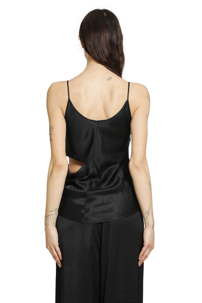 Cut-Out Slip Top in Satin