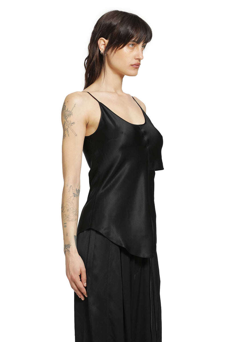 ANDREA YA AQOV Cut-Out Slip Top in Satin woman