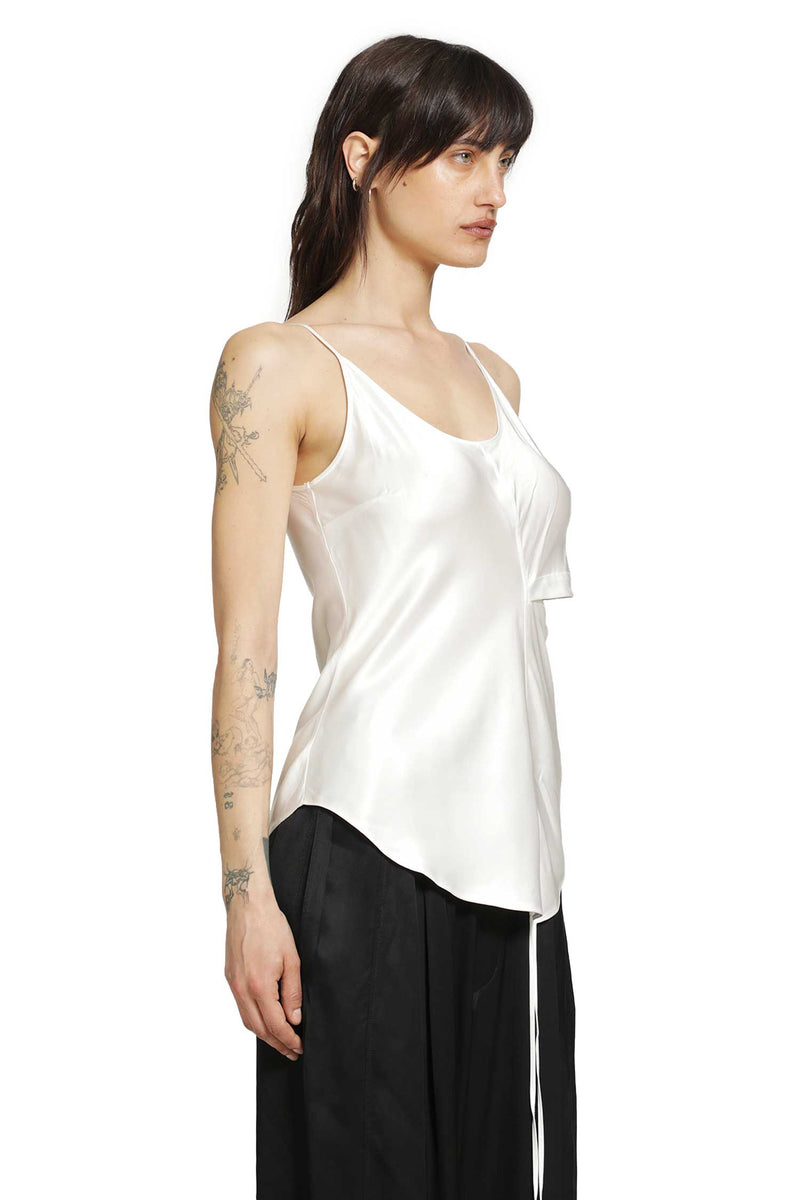ANDREA YA AQOV Cut-Out Top in Satin woman