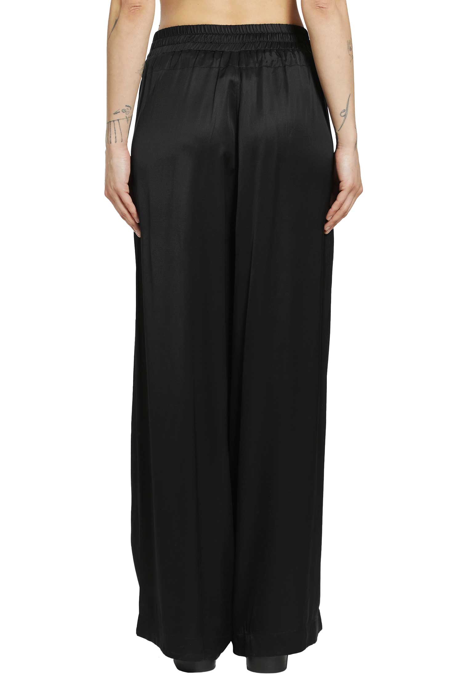 ANDREA YA AQOV Satin Drawstring Pants woman