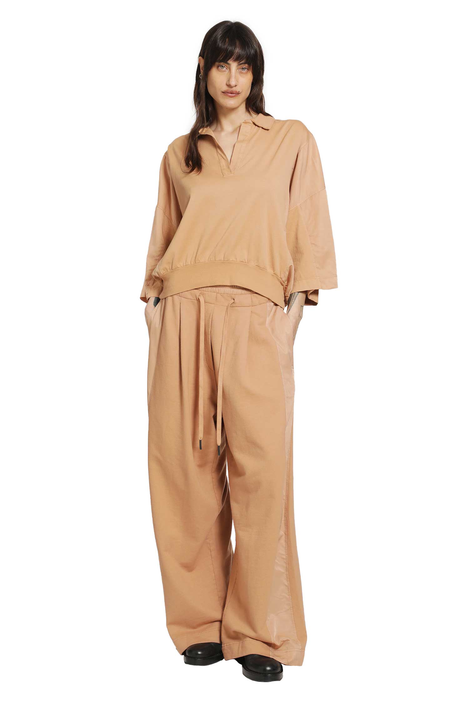 ANDREA YA AQOV Wide Drawstring Pants woman