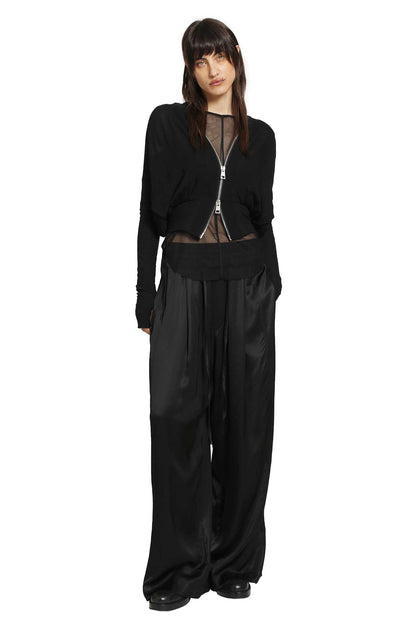 Cut-Out T-Shirt in Stretch Tulle