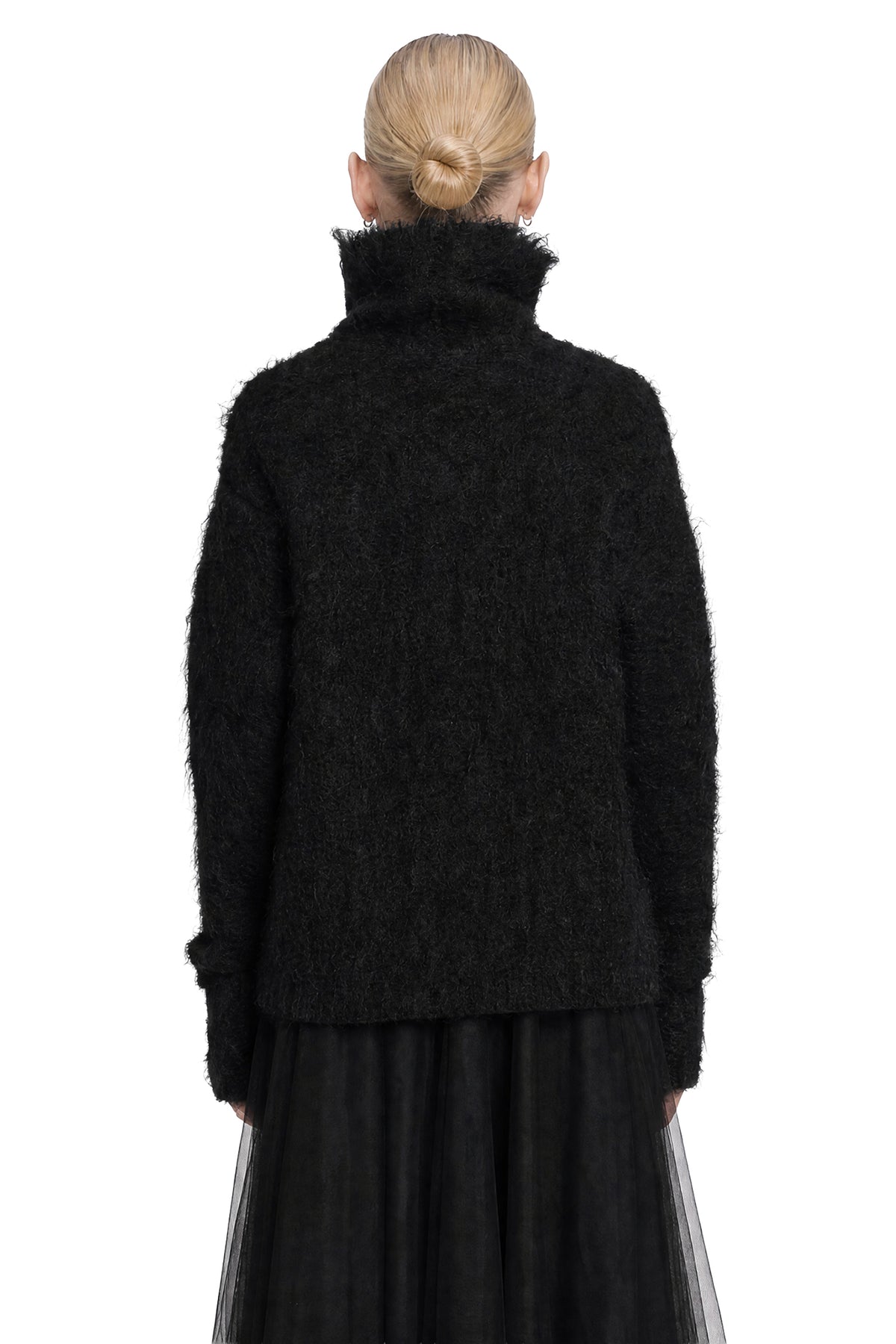 MARC LE BIHAN Fluffy Mohair Turtleneck Sweater woman