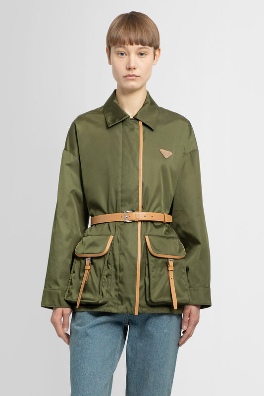 PRADA WOMAN GREEN JACKETS