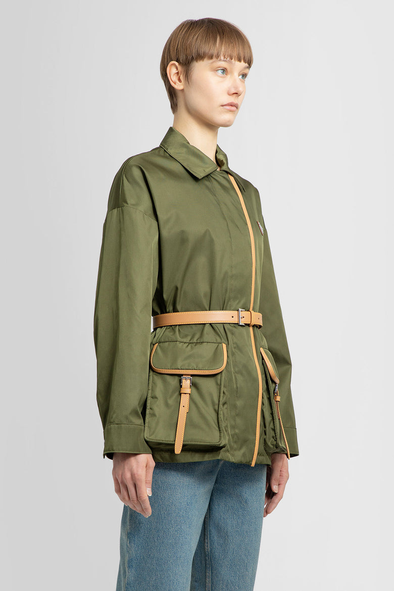 PRADA WOMAN GREEN JACKETS