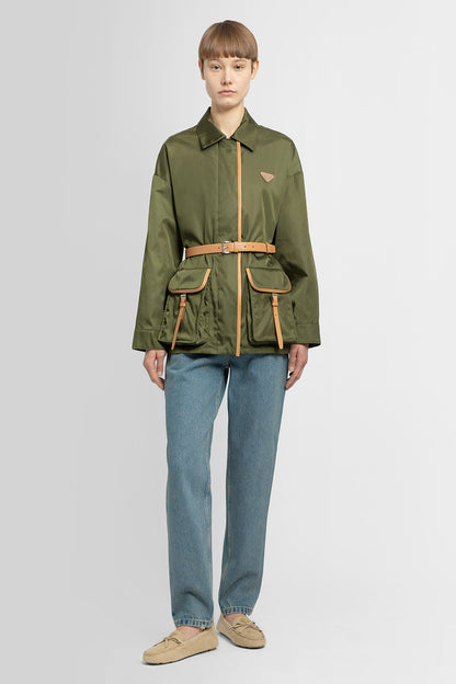 PRADA WOMAN GREEN JACKETS