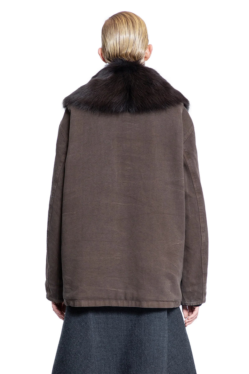 PRADA WOMAN BROWN JACKETS - Antonioli.eu