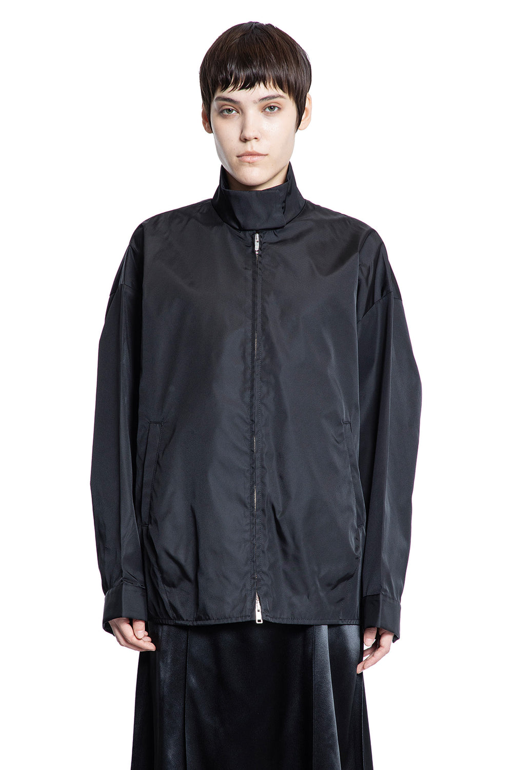 PRADA WOMAN BLACK JACKETS