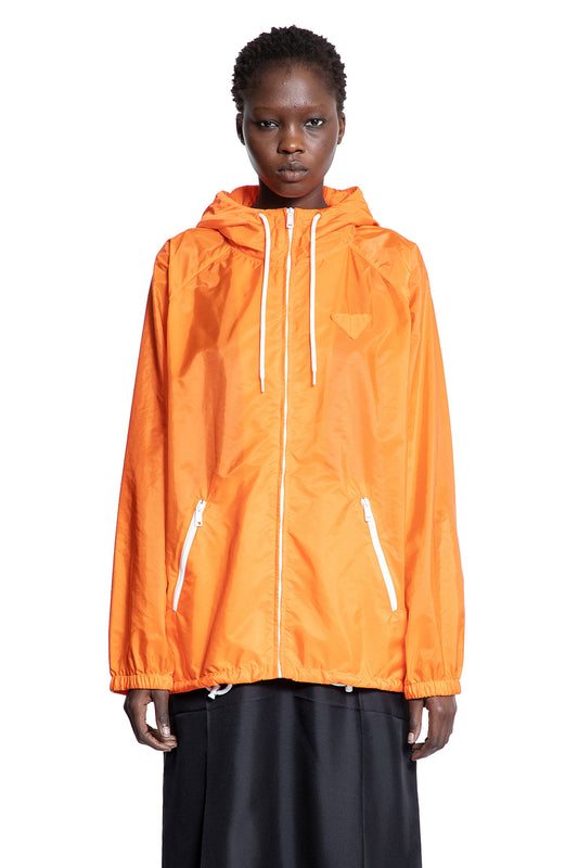 PRADA WOMAN ORANGE JACKETS