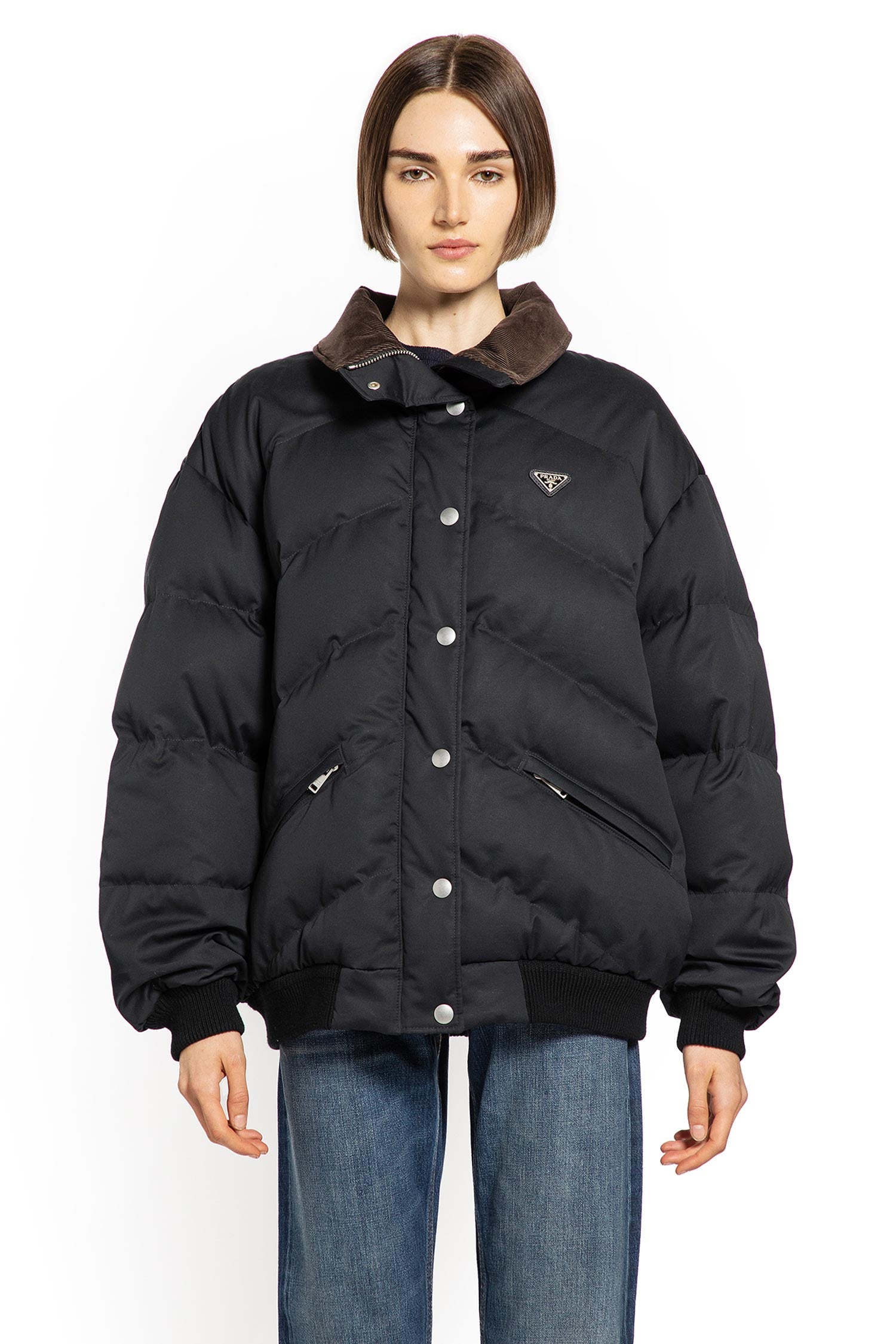 PRADA WOMAN BLACK JACKETS