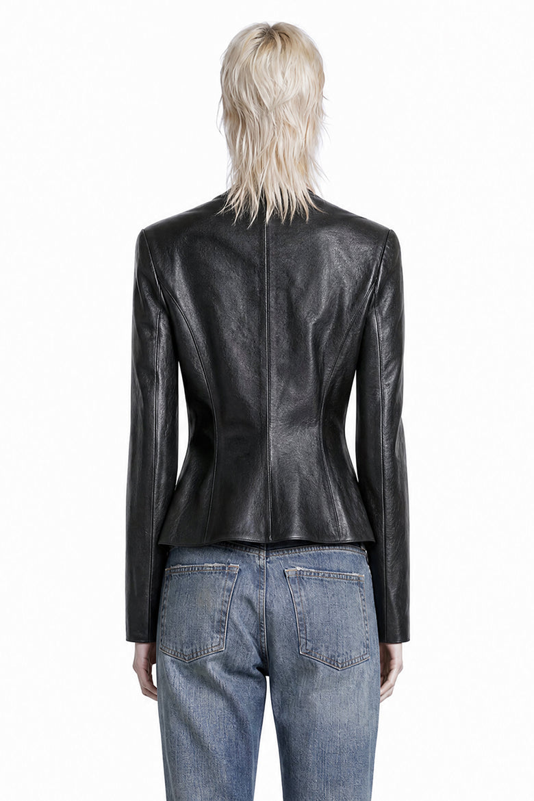 MAGDA BUTRYM Fitted Leather Blazer woman