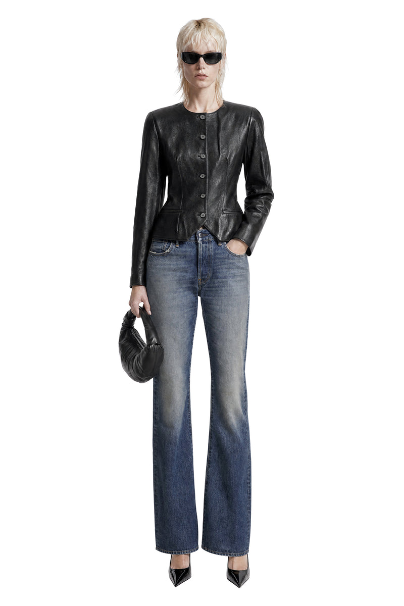 MAGDA BUTRYM Fitted Leather Blazer woman