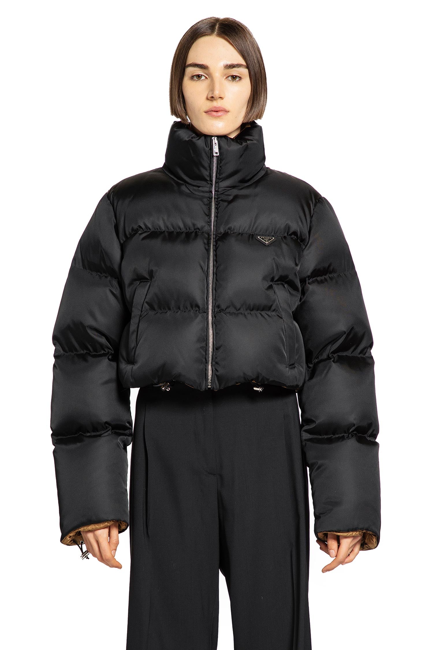 PRADA WOMAN BLACK JACKETS