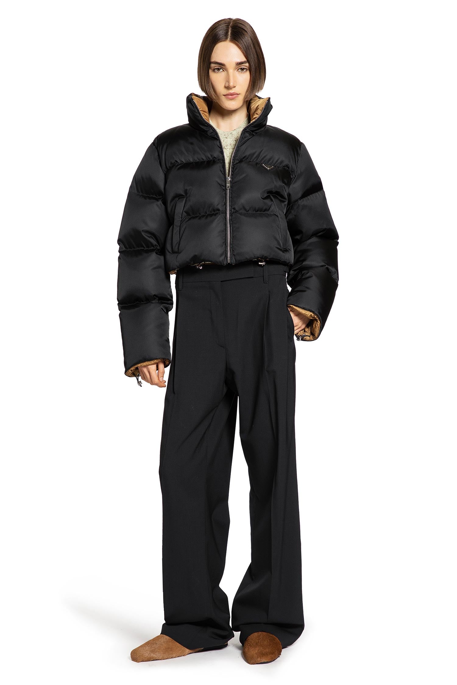 PRADA WOMAN BLACK JACKETS