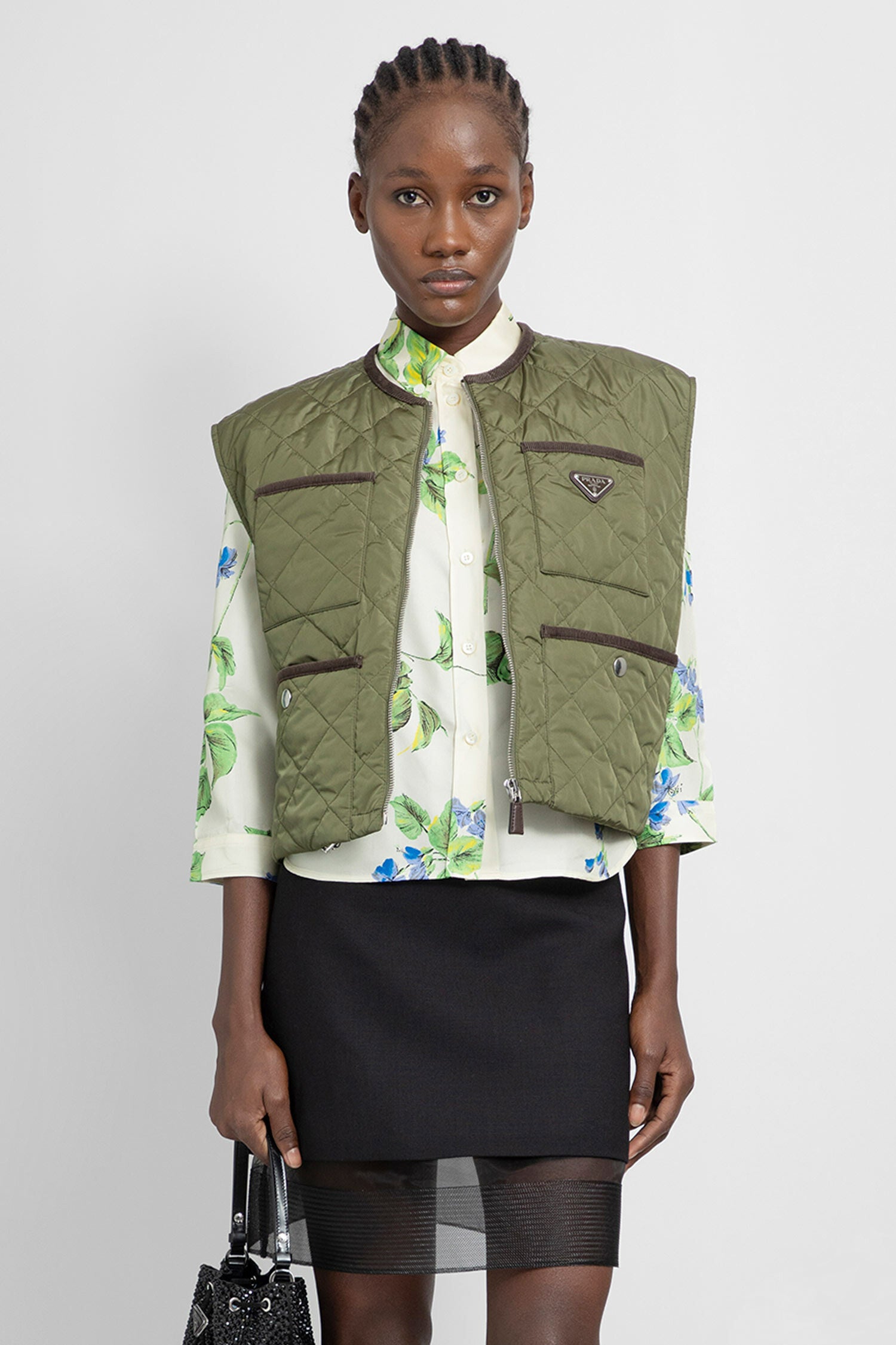 PRADA WOMAN GREEN VESTS