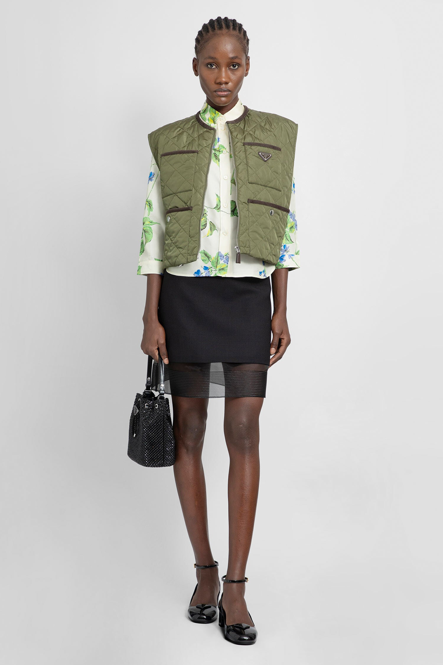 PRADA WOMAN GREEN VESTS