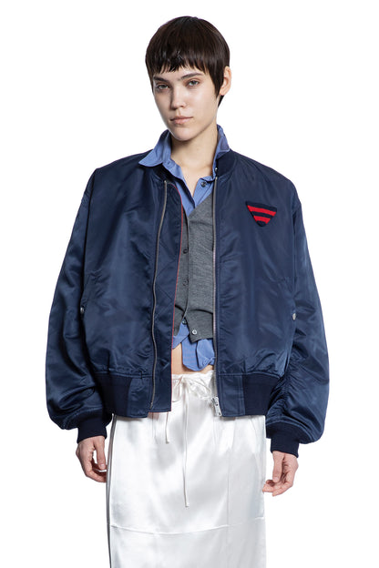 PRADA WOMAN BLUE JACKETS