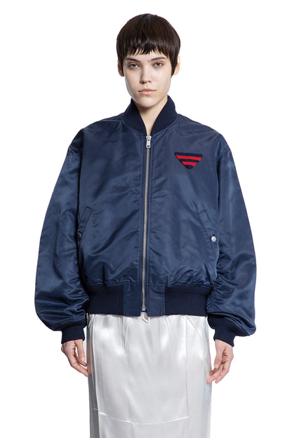 PRADA WOMAN BLUE JACKETS