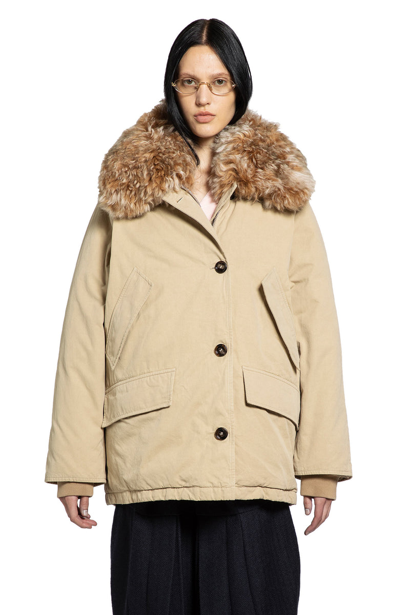 Shearling trimmed Padded Jacket