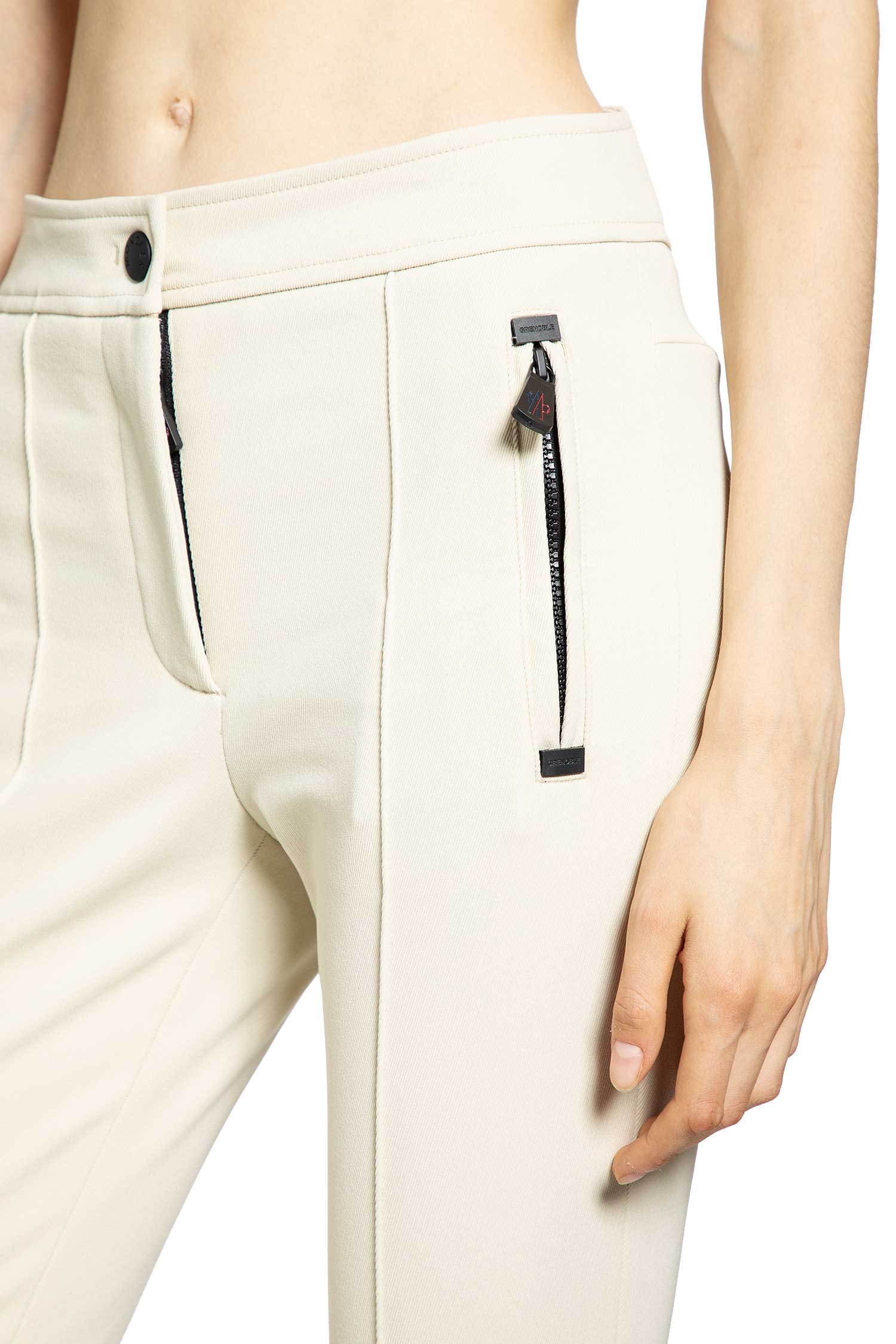 MONCLER GRENOBLE WOMAN BEIGE TROUSERS