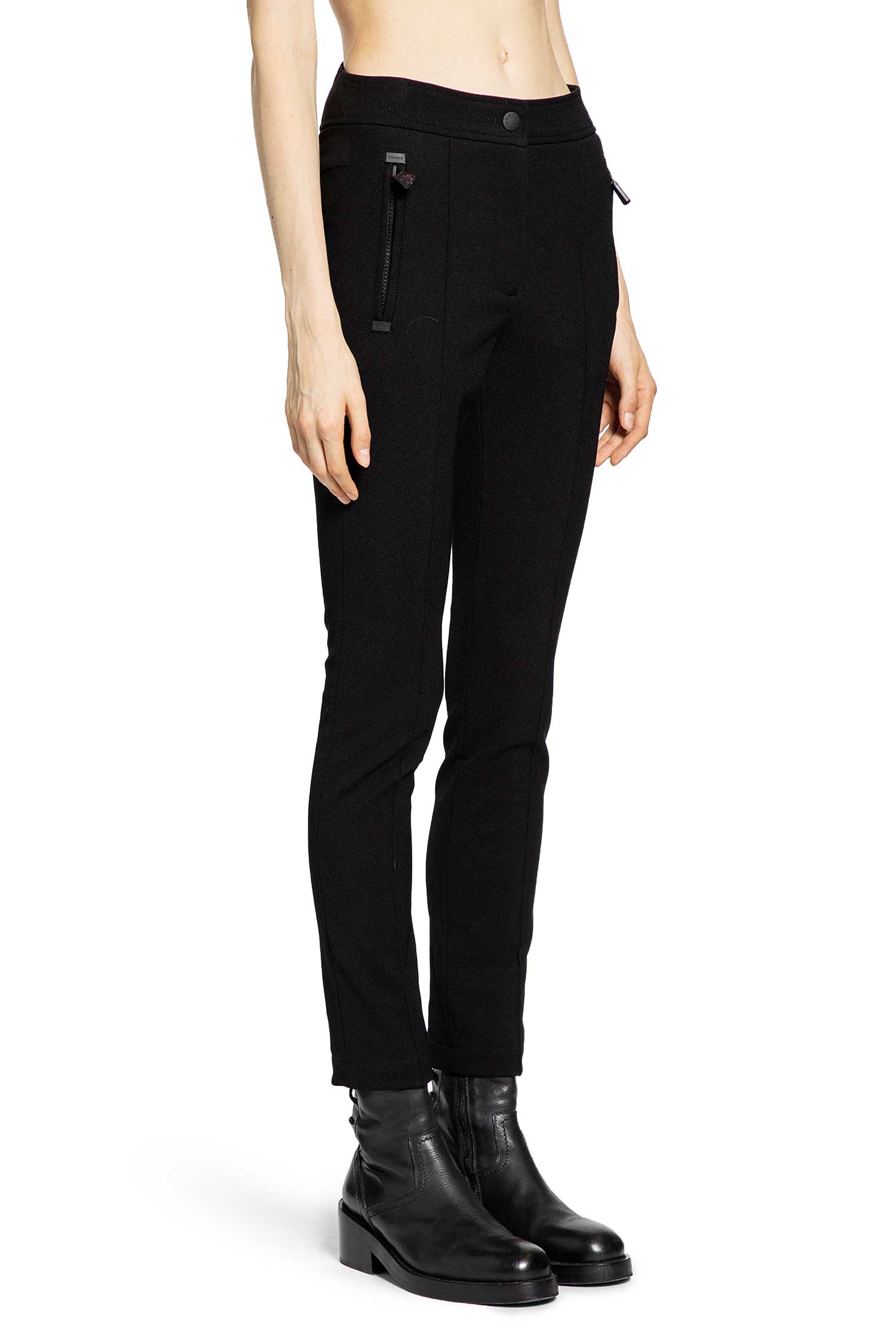 MONCLER GRENOBLE WOMAN BLACK TROUSERS