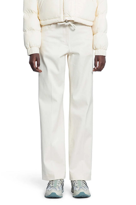 Cotton Gabardine Straight Leg Trousers - Antonioli.eu