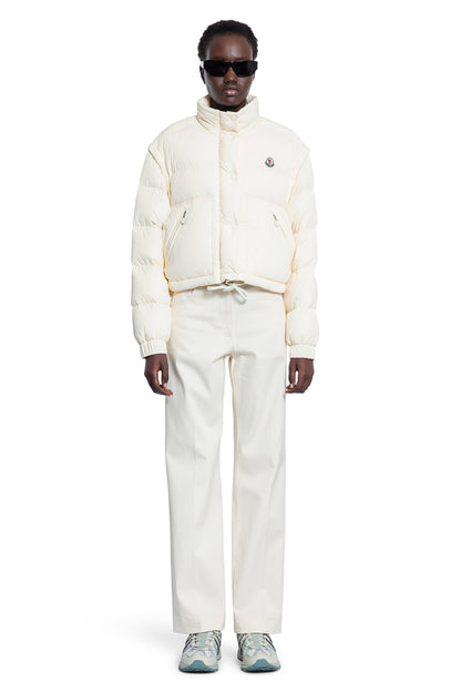 MONCLER WOMAN OFF-WHITE TROUSERS