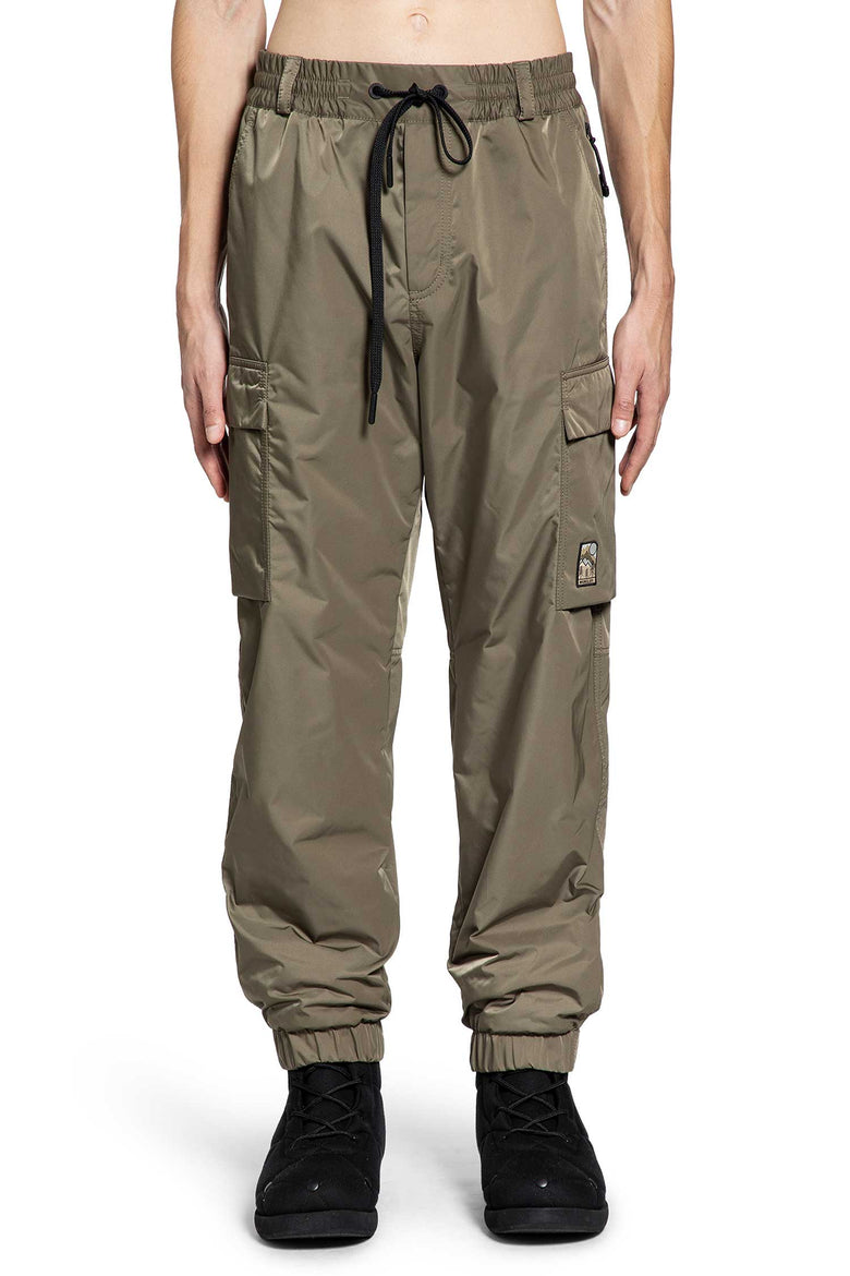 MONCLER GRENOBLE MAN GREEN TROUSERS