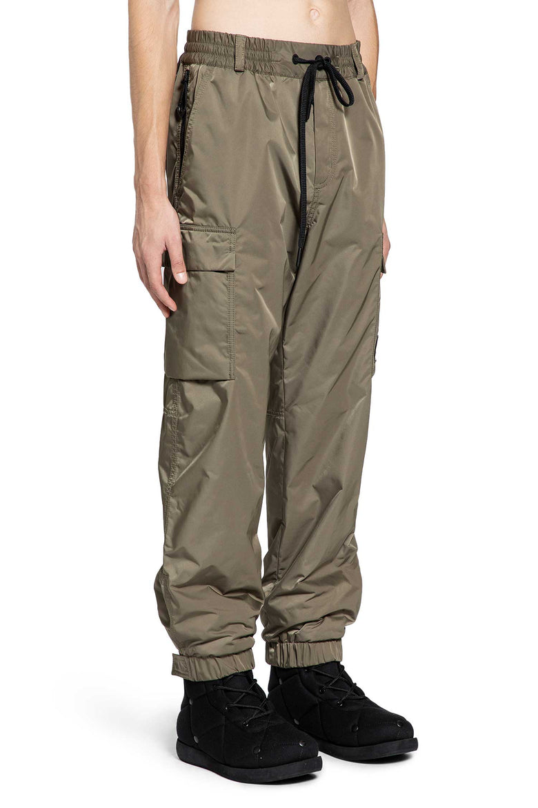 MONCLER GRENOBLE MAN GREEN TROUSERS