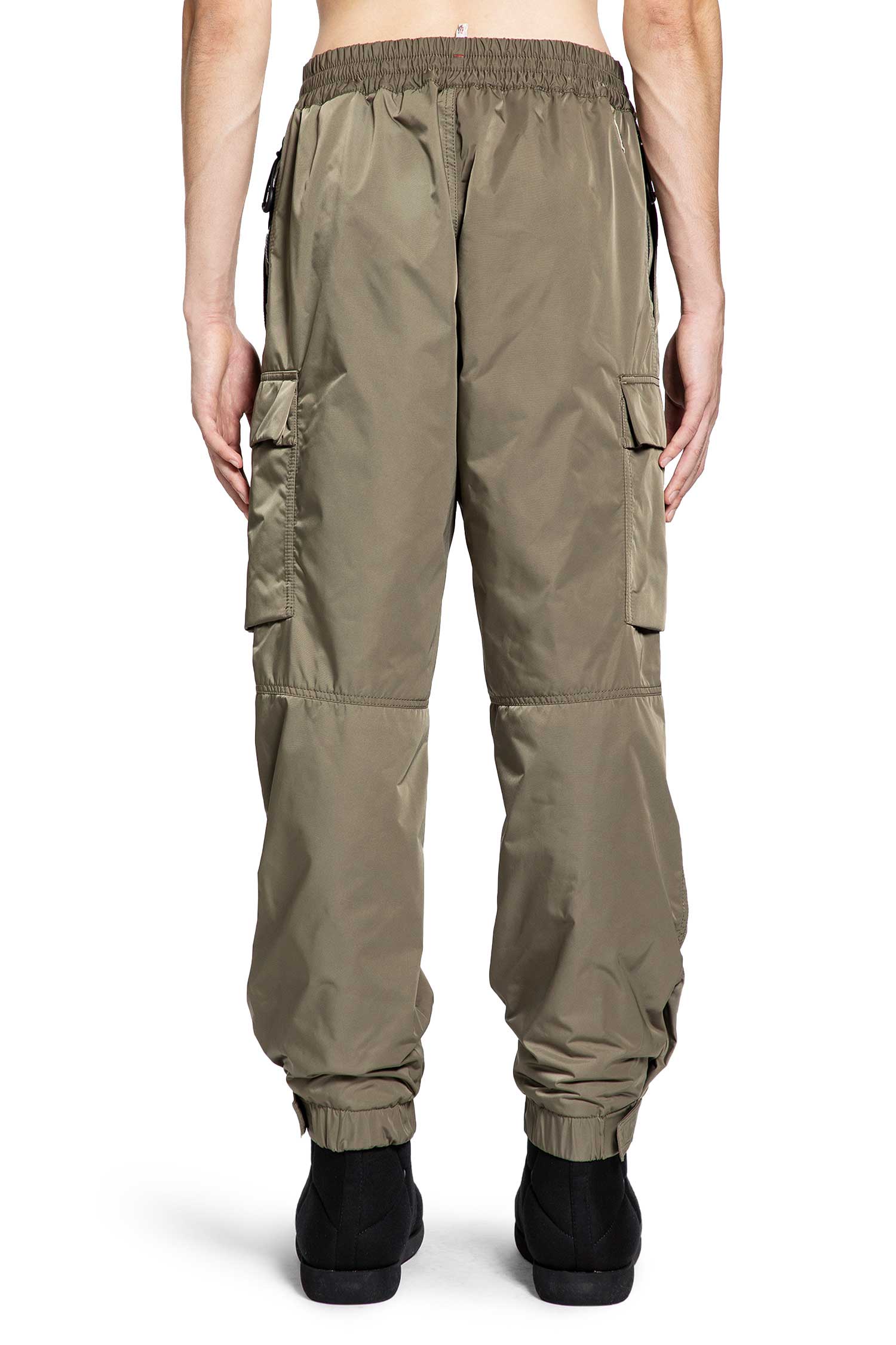 MONCLER GRENOBLE MAN GREEN TROUSERS