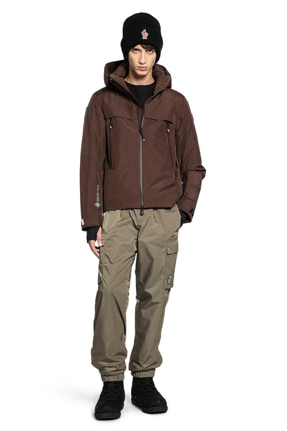 MONCLER GRENOBLE MAN GREEN TROUSERS