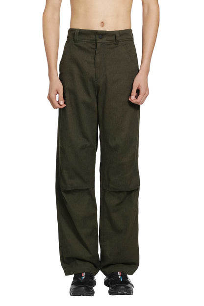 Straight Leg Cotton Trousers