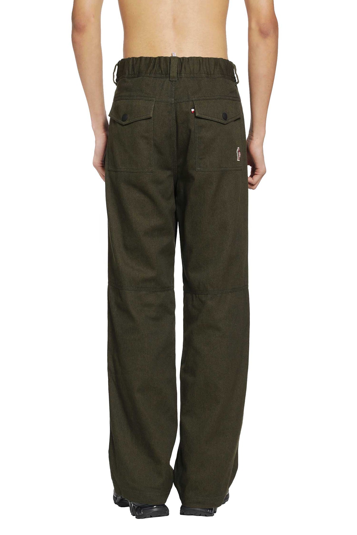 Straight Leg Cotton Trousers