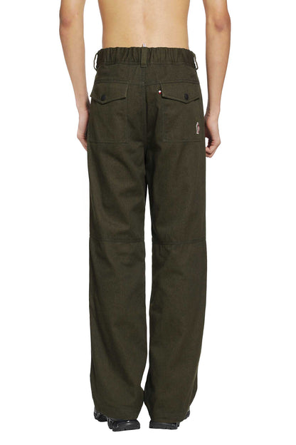 Straight Leg Cotton Trousers